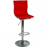 Victoria Bar Sandalyesi - Kırmızı Deri