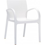 Siesta Dejavu Sandalye Parlak Beyaz