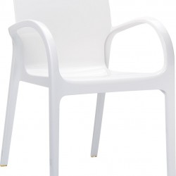 Siesta Dejavu Sandalye Parlak Beyaz