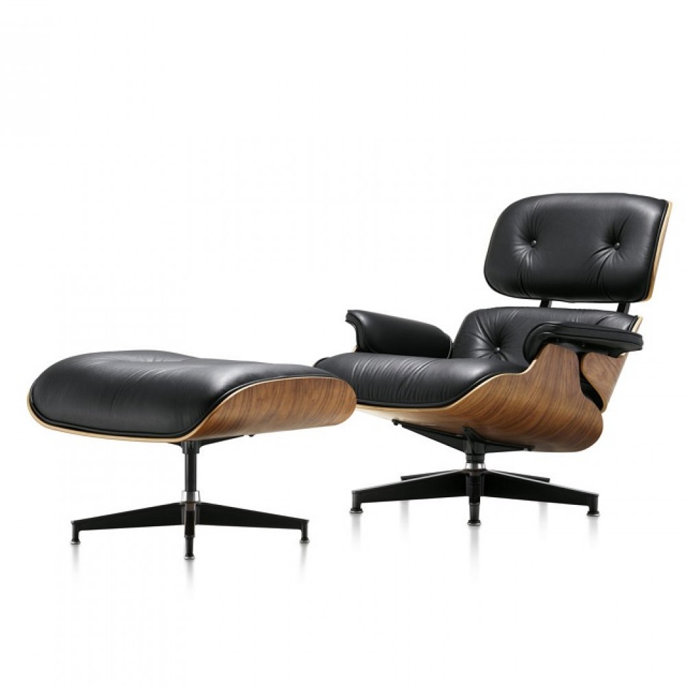 Eames Lounge Ottoman Koltuk Ottaman Chair Ottoman Black Edition