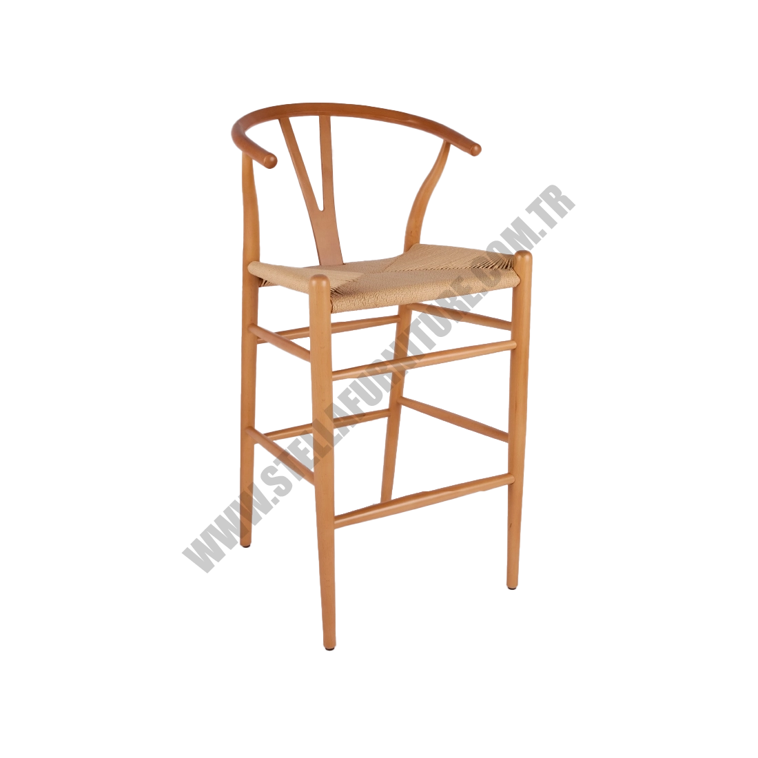 BAR WISHBONE MEŞE SANDALYE
