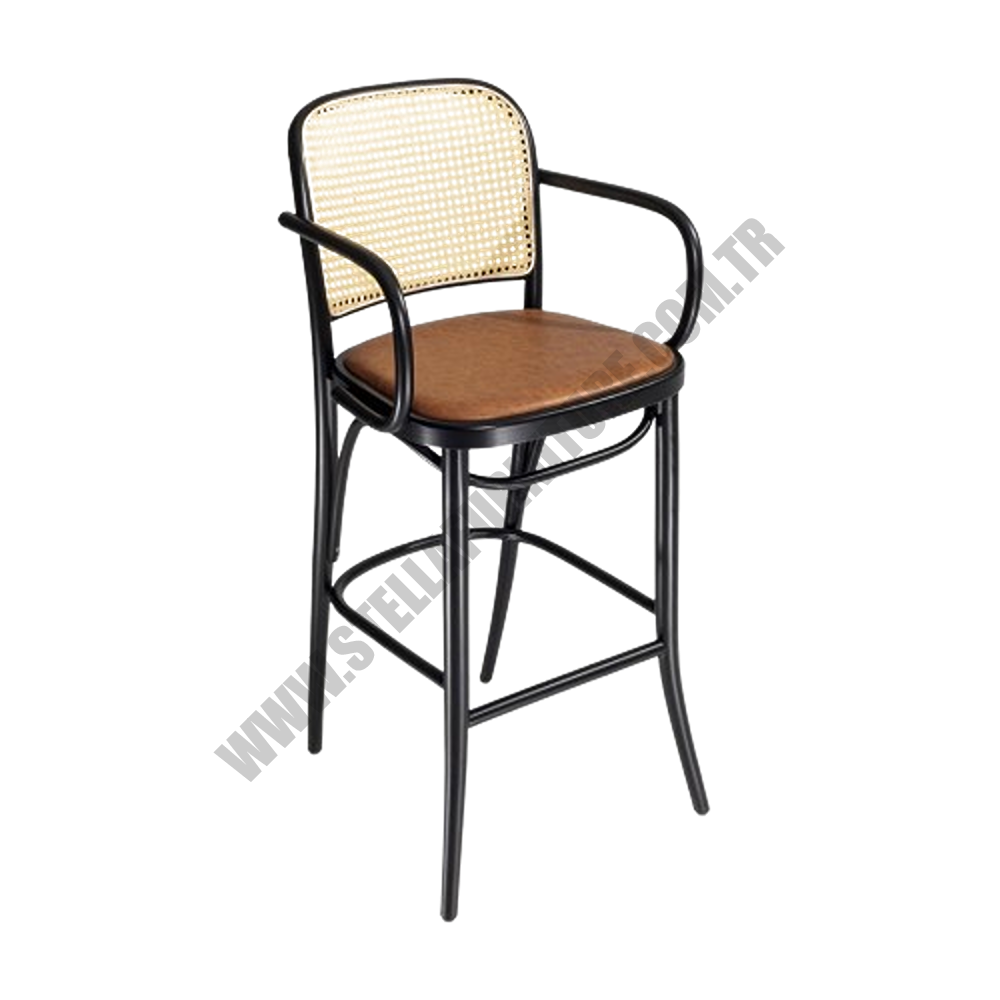 FARAH WICKER PLUS AHŞAP BAR  SANDALYESİ