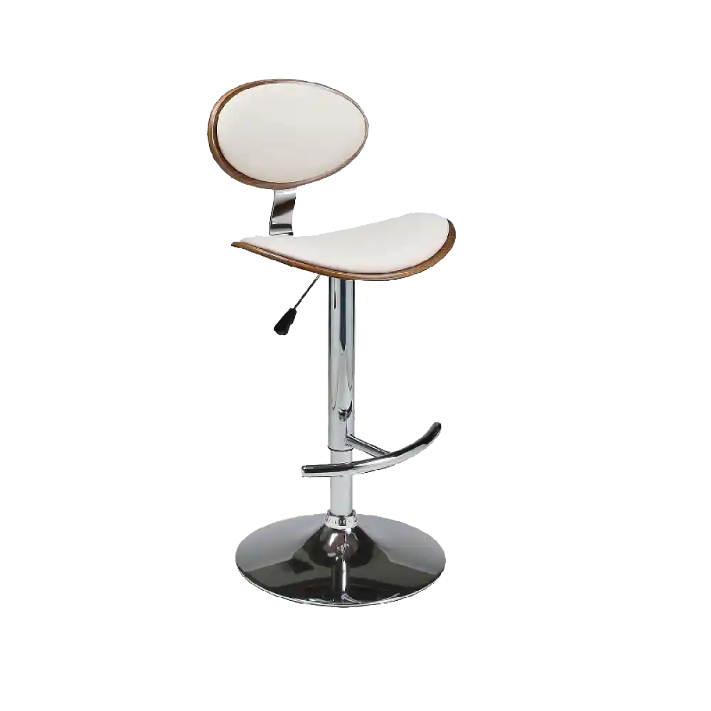 WALNUT AYARLANABİLİR BAR SANDALYESİ