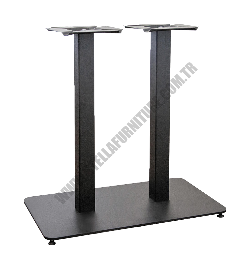 60X40 Metal Siyah Boyalı Cafe Masa Ayak