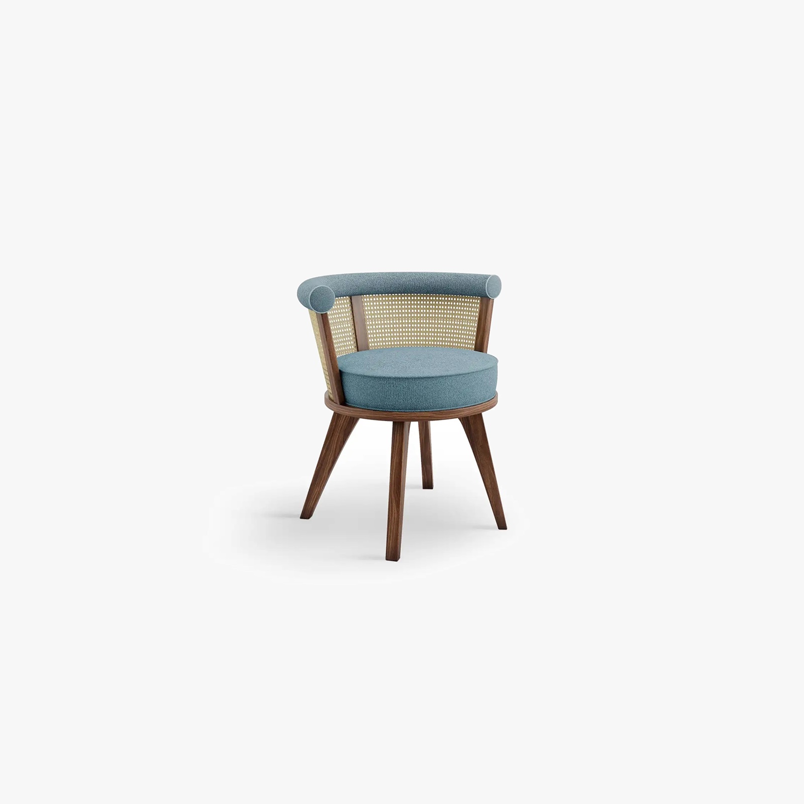 Linen Rattan Sandalye