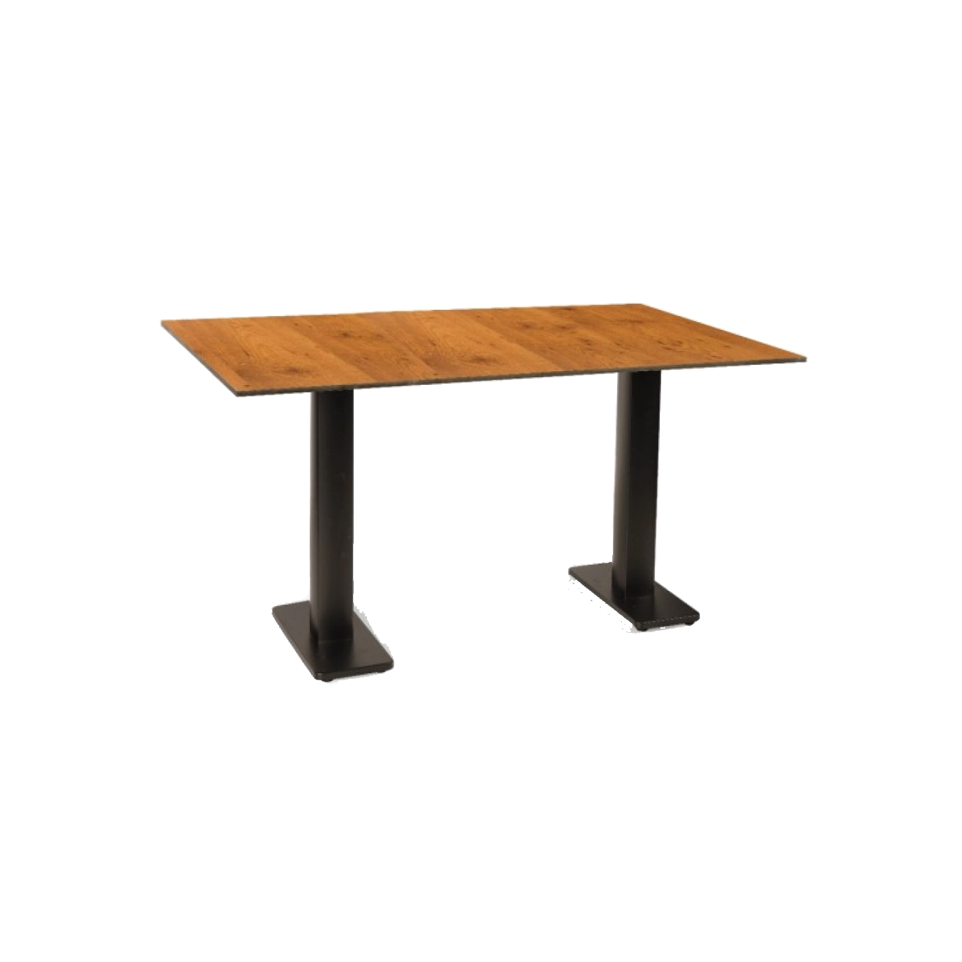 Novaçento Compact Laminat Masa Siyah Metal Ayaklı