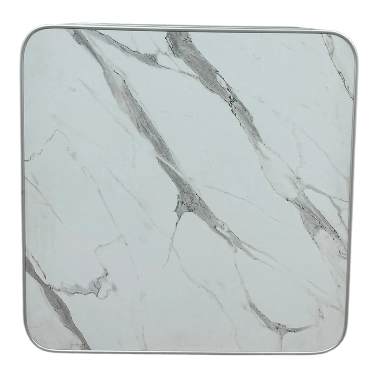 Radyüslü Alüminyum Çitalı Compact Laminat Masa Tablası 60x60