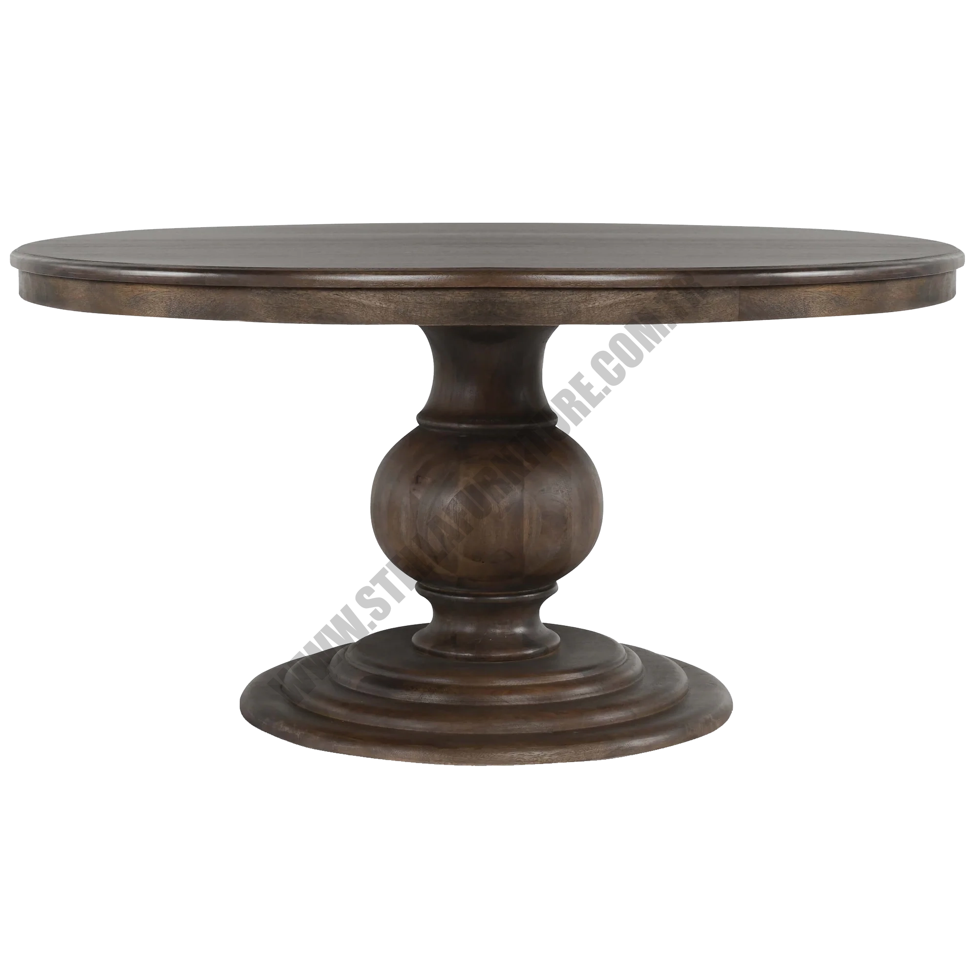 BROOKSİDE 60 ROUND DİNİNG TABLE, DARK BROWN