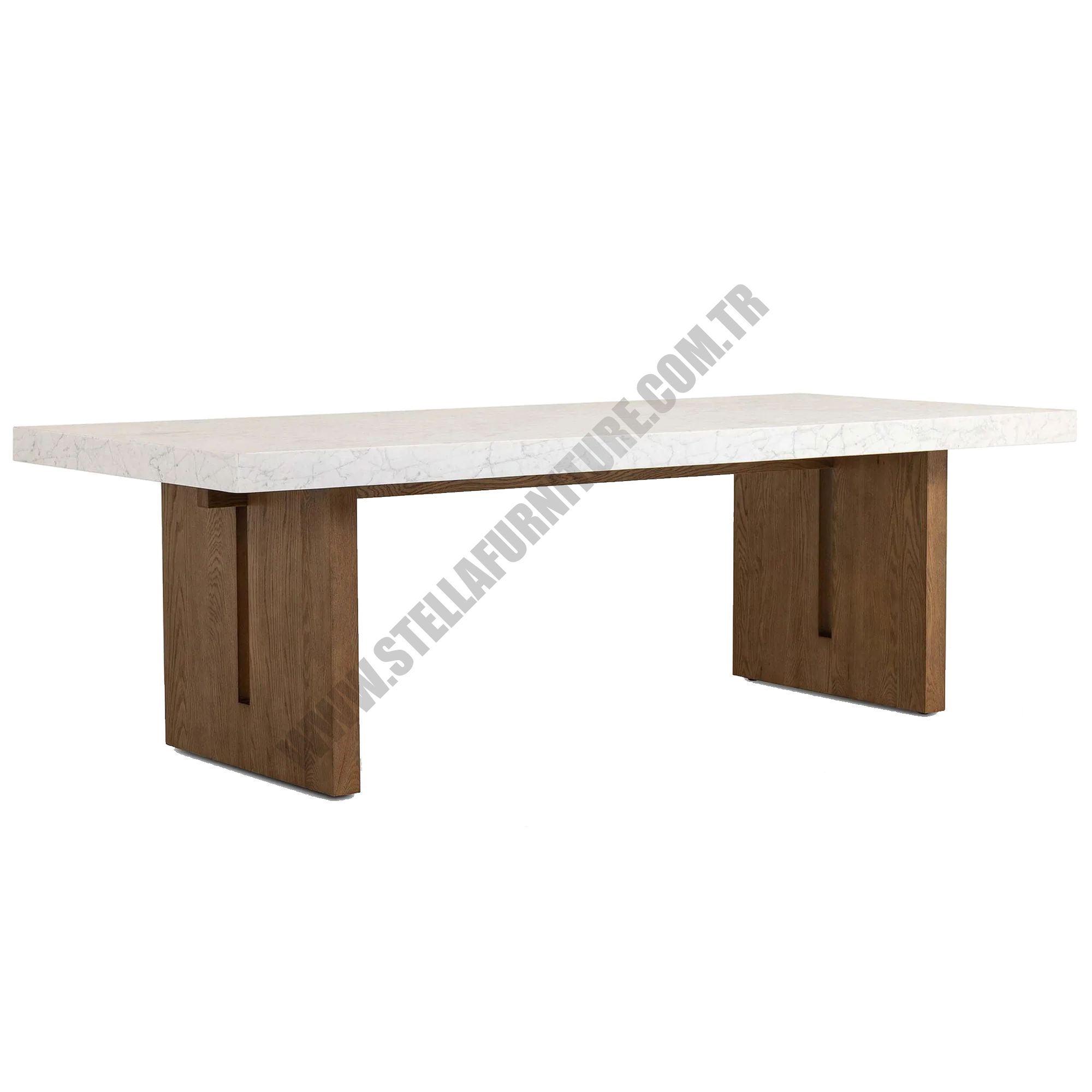 OLYMPİA DİNİNG TABLE, WHİTE MARBLE