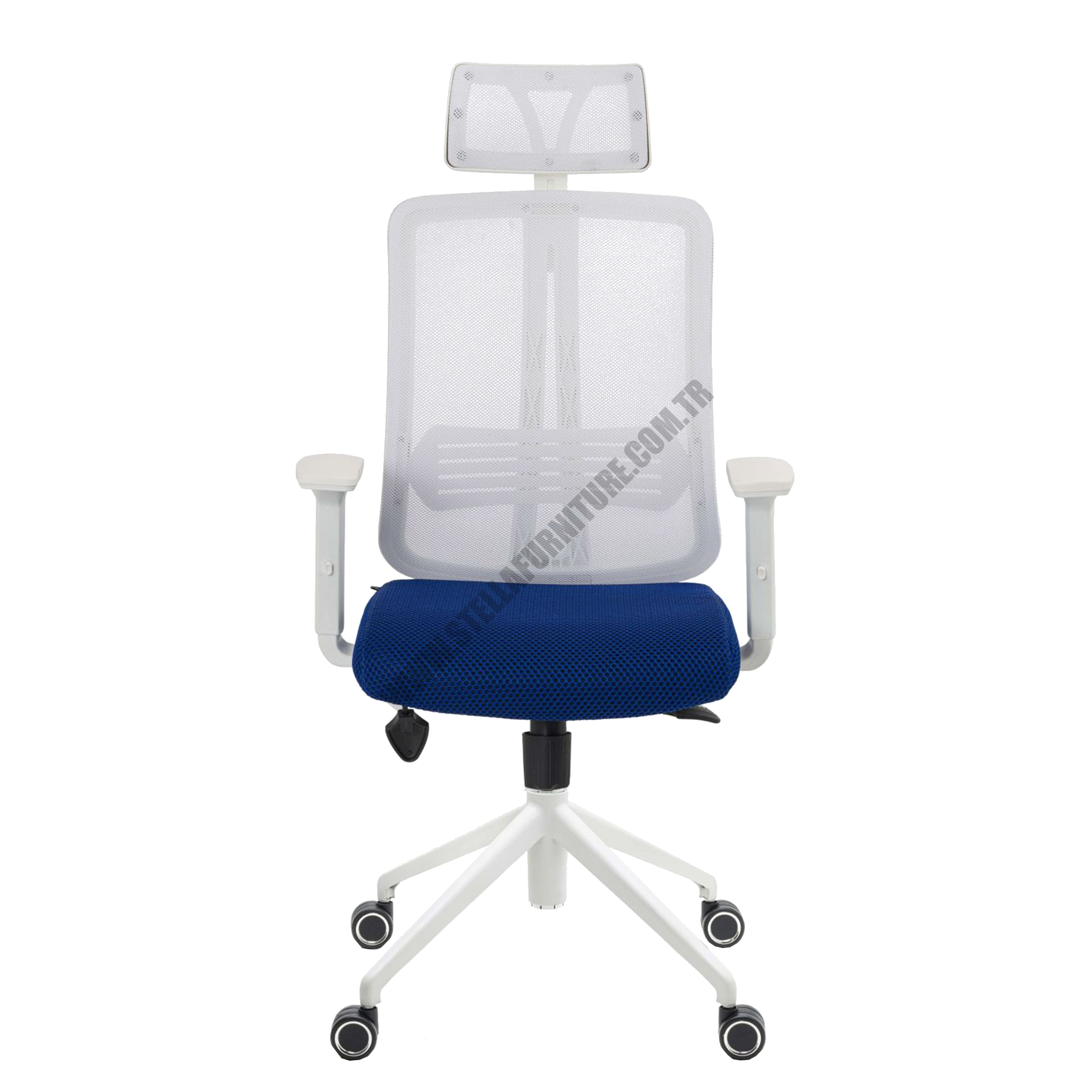 ANKA WHITE 8231 B FİLELİ KOLTUK 5Lİ AYAK TEKERLEKLİ
