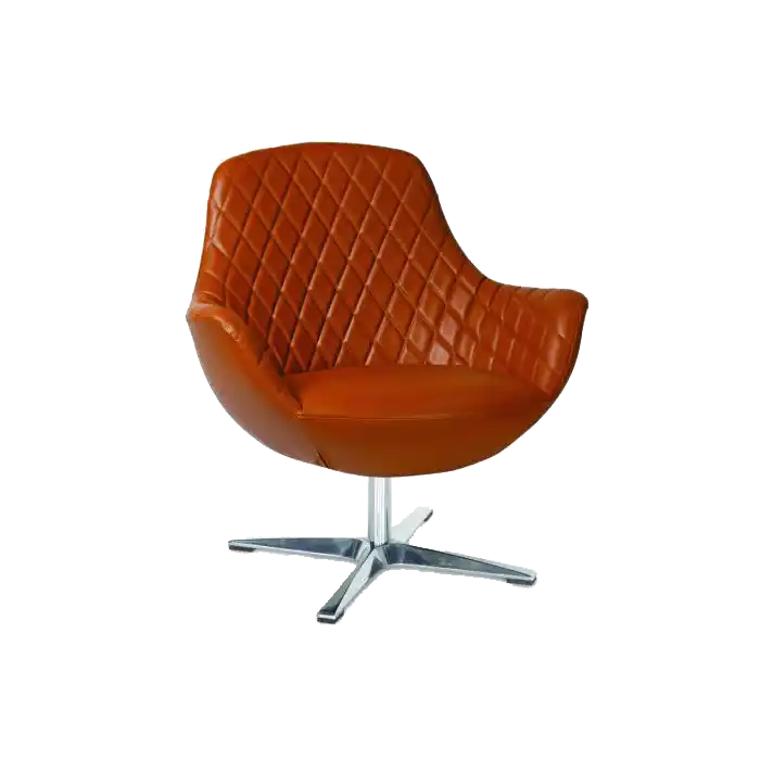 NOKTA DERİ TEKLİ BEKLEME KOLTUĞU DİKİŞLİ