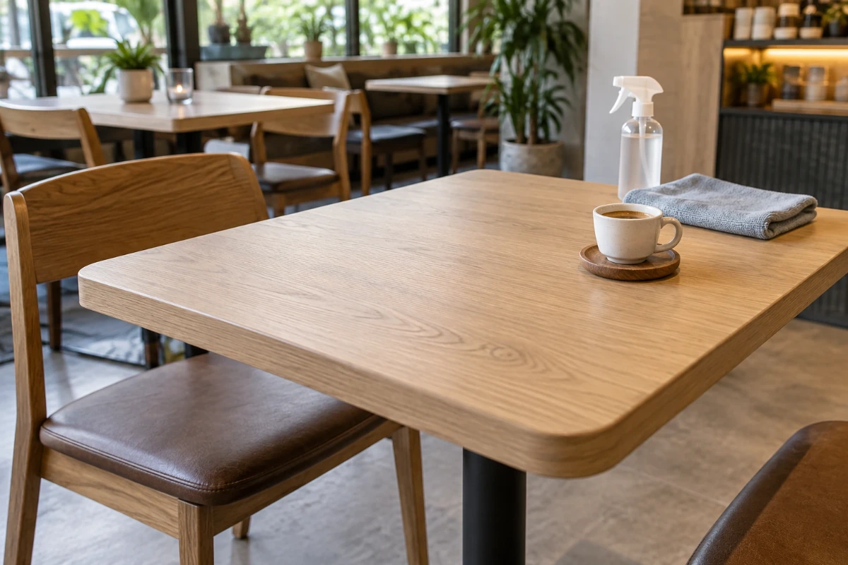 Cafe Masalarında Günlük Bakım: Leke, Kenar ve Bağlantı Kontrolü