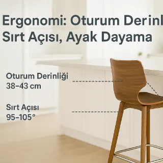 Ergonomi: Oturum Derinliği, Sırt Açısı, Ayak Dayama