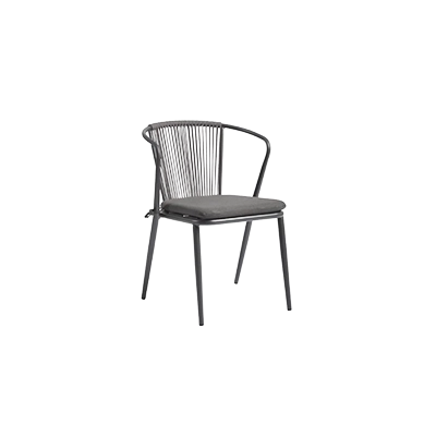 KALLIA GRAY GARDEN CHAIR