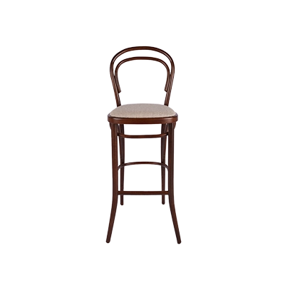 B14 OD AHŞAP BAR SANDALYESİ KOYU görsel 2
