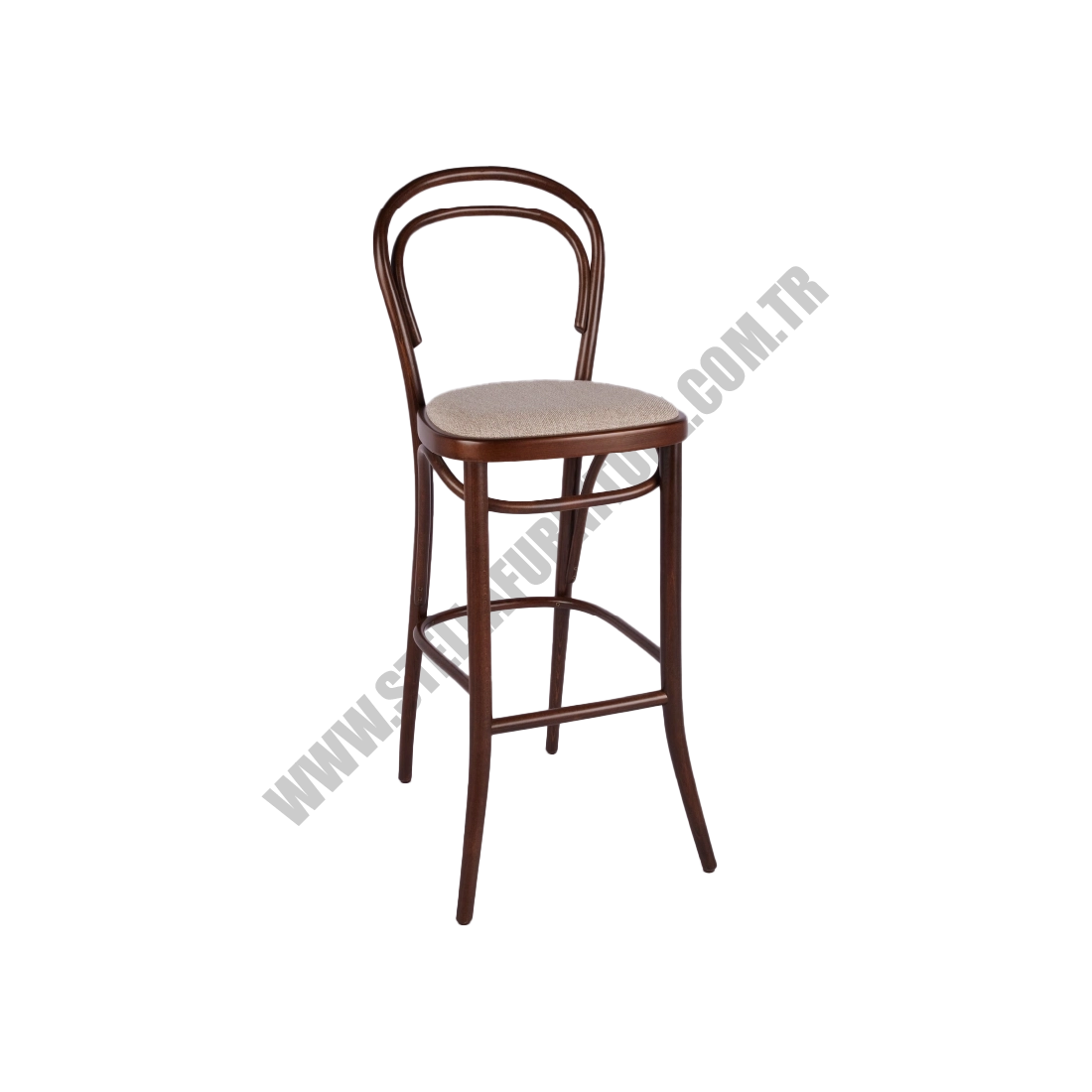 B14 OD AHŞAP BAR SANDALYESİ KOYU
