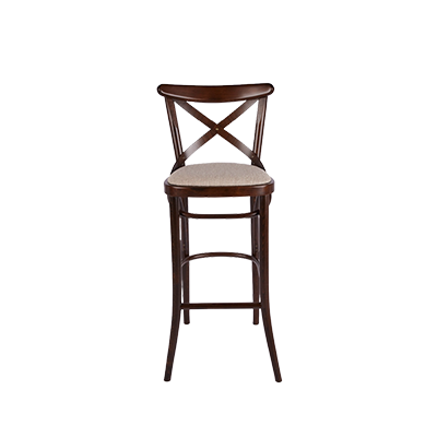 B150 OD DÖŞEMELİ AHŞAP BAR SANDALYESİ görsel 2