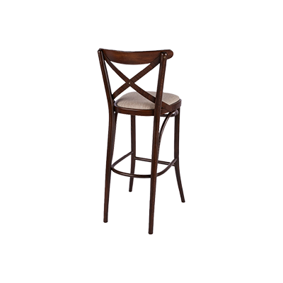 B150 OD DÖŞEMELİ AHŞAP BAR SANDALYESİ görsel 3