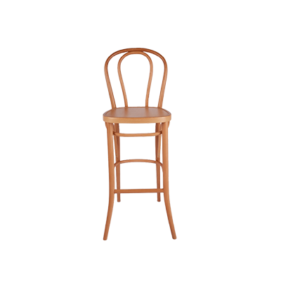 כיסא בר מעץ Thonet – אלון görsel 2