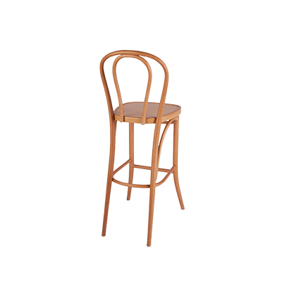כיסא בר מעץ Thonet – אלון görsel 3