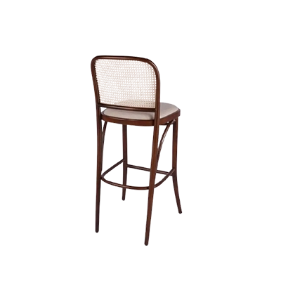 Thonet Ahşap Hazeranlı Bar Sandalyesi görsel 3