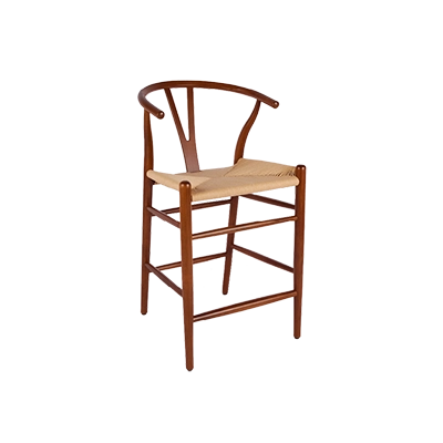 BAR WISHBONE AHŞAP SANDALYE görsel 1