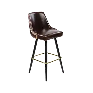 BOHO AHŞAP BAR SANDALYESİ görsel 1