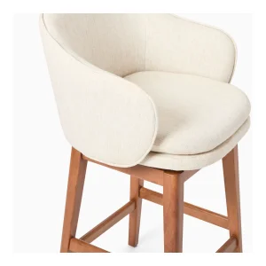 Барный и кухонный табурет из дуба Devon Swivel görsel 5