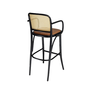 FARAH WICKER PLUS AHŞAP BAR  SANDALYESİ görsel 3