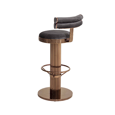GOLDEREN METAL BAR SANDALYESİ görsel 2