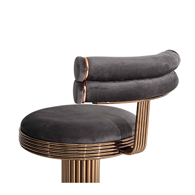 GOLDEREN METAL BAR SANDALYESİ görsel 3