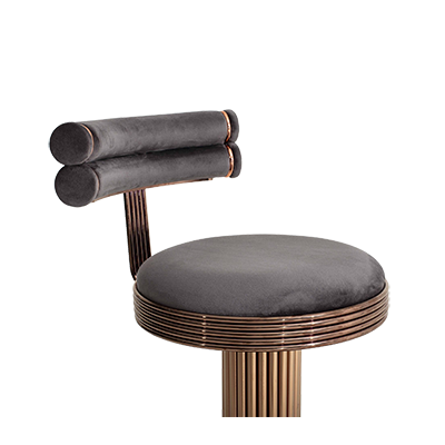 GOLDEREN METAL BAR SANDALYESİ görsel 4