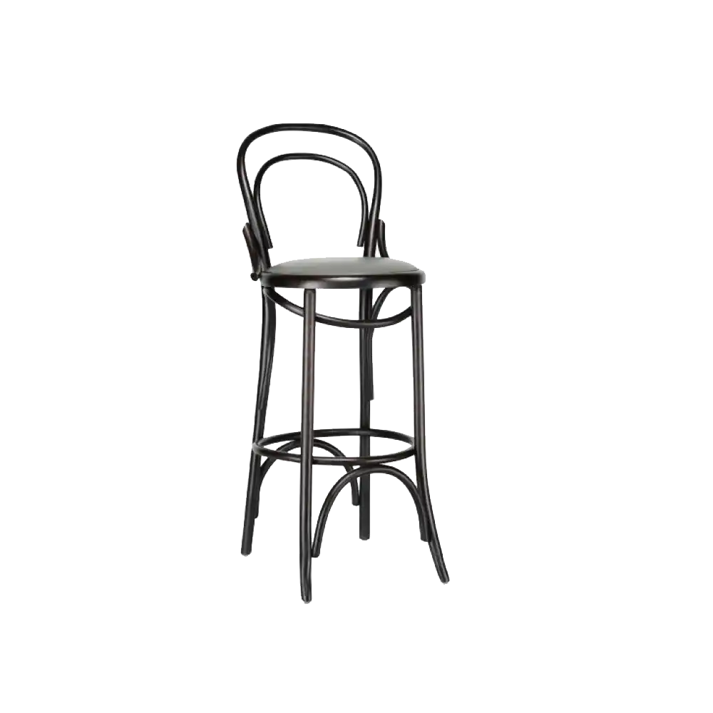 GRAZ MİNDERLİ THONET BAR SANDALYESİ