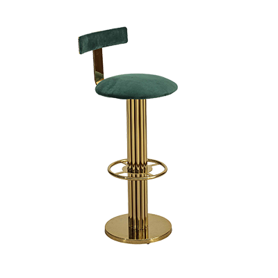 HELNAR METAL GOLD KAPLAMA BAR SANDALYESİ görsel 1