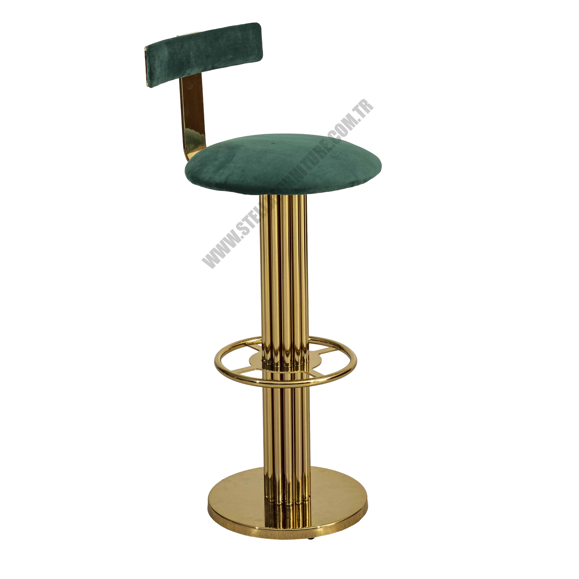 HELNAR METAL GOLD KAPLAMA BAR SANDALYESİ