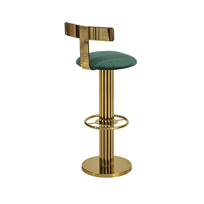 HELNAR METAL GOLD KAPLAMA BAR SANDALYESİ görsel 2