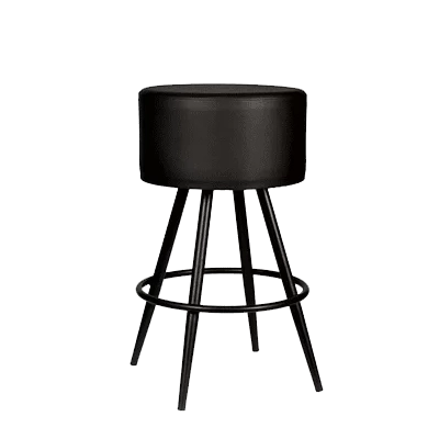 KENDO TABURE H65CM SİYAH görsel 1