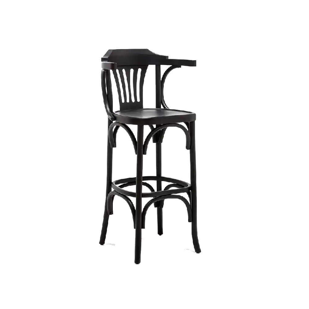 KOLLU MİNDERLİ THONET BAR SANDALYESİ