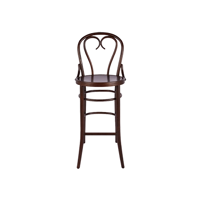 Oval Ahşap Thonet Bar Sandalye modelleri görsel 1