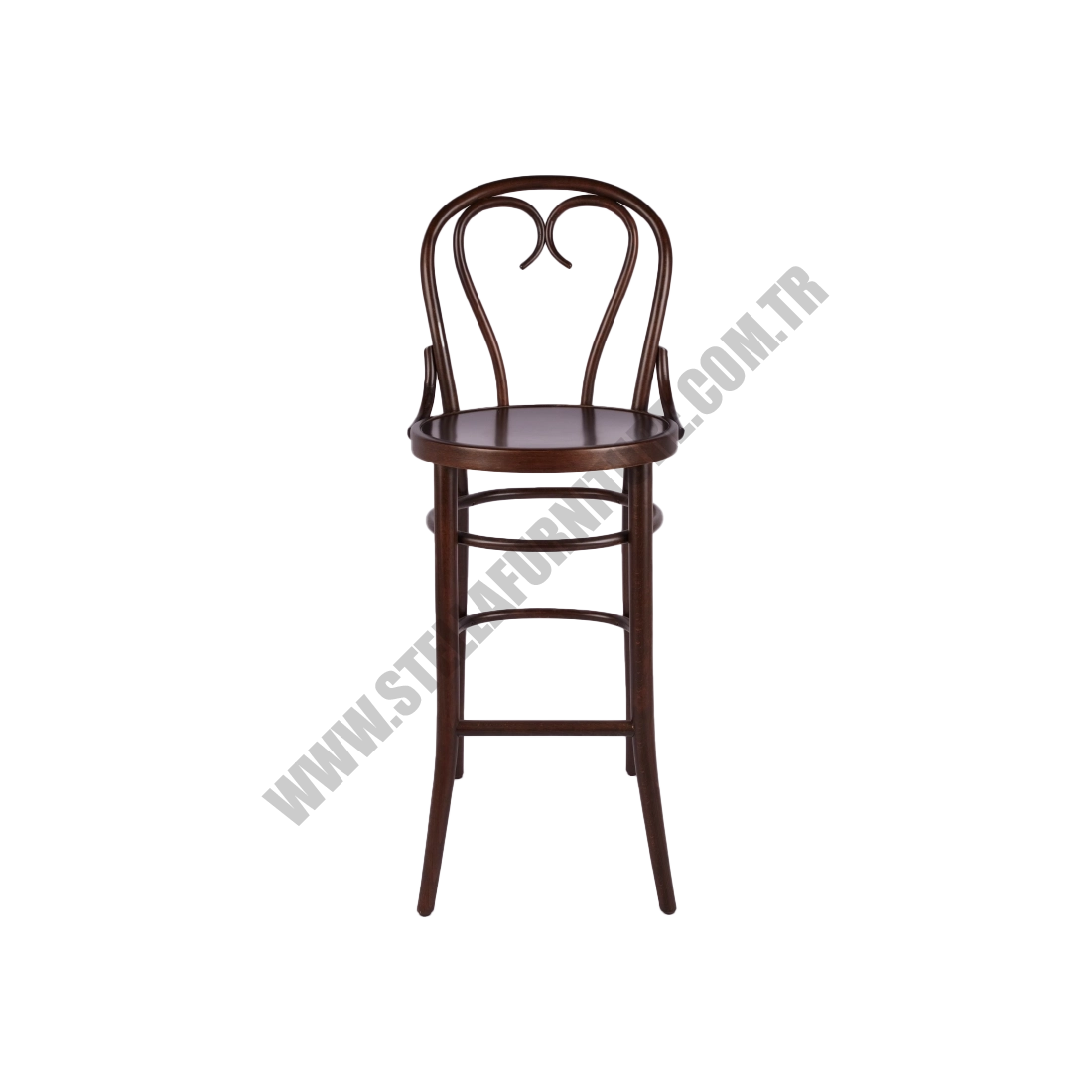 Oval Ahşap Thonet Bar Sandalye modelleri