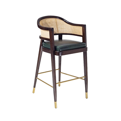 SELENT WICKER BAR SARI SANDALYESİ görsel 1