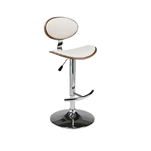 WALNUT AYARLANABİLİR BAR SANDALYESİ görsel 1