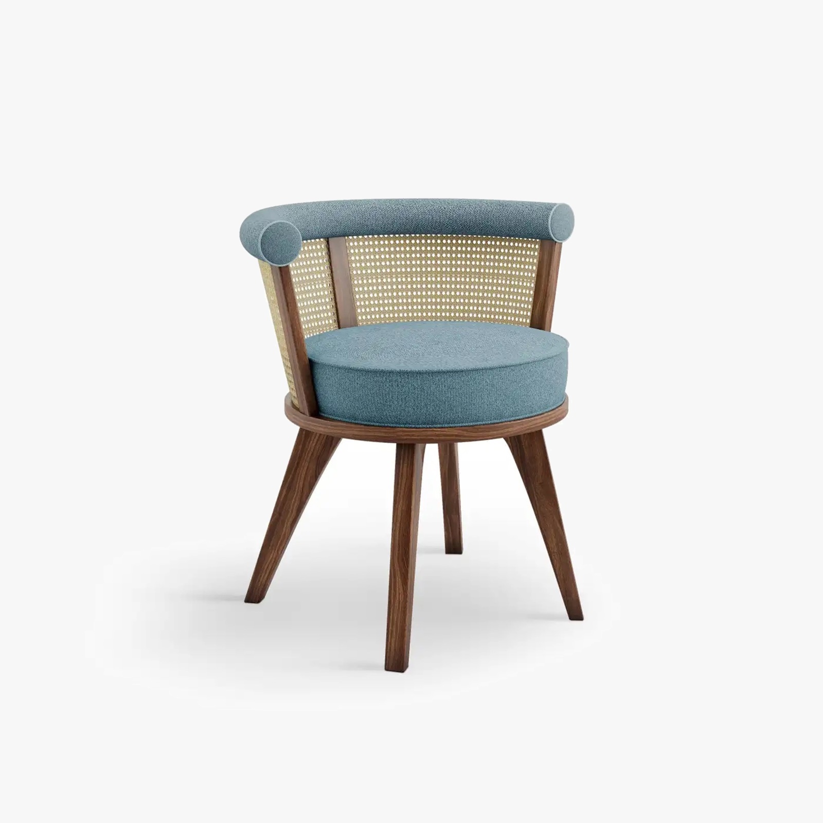 Linen Rattan Sandalye görsel 2