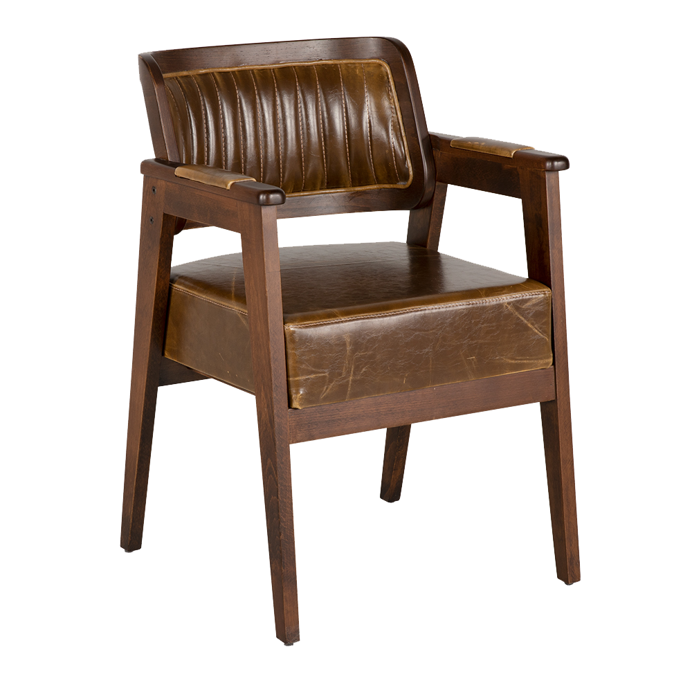 BROWN AHŞAP CAFE SANDALYE 08