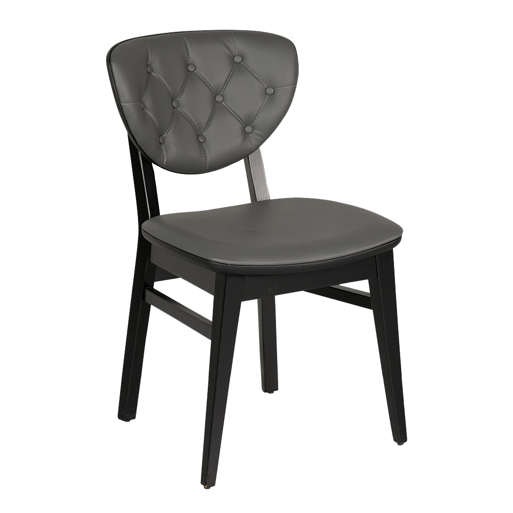 LİON DİKİŞLİ 02 CAPITONE AHŞAP CAFE SANDALYE