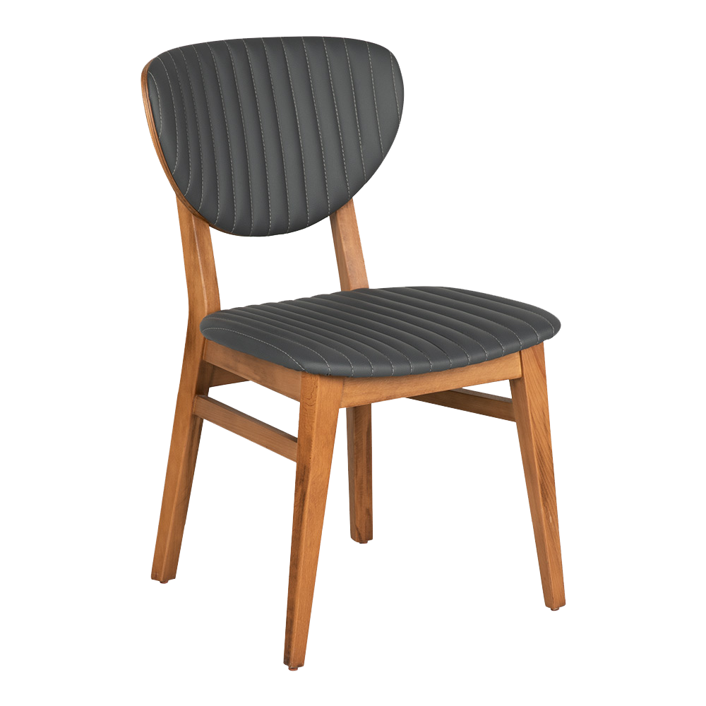 LİON DİKİŞLİ AHŞAP CAFE SANDALYE 03