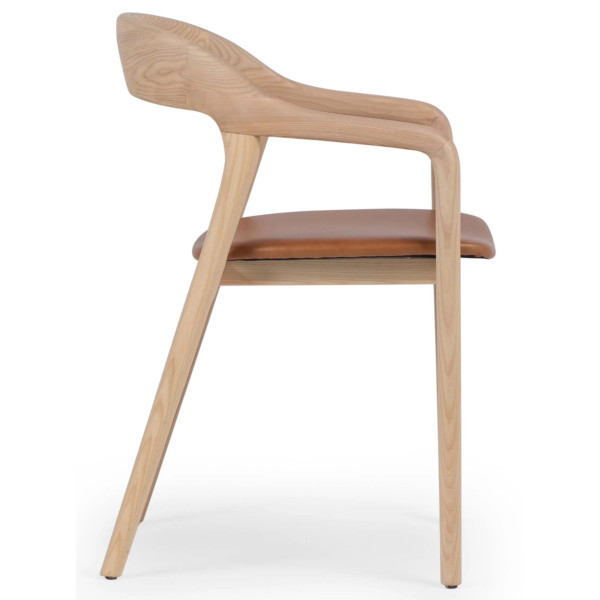MODERN KOLLU AHŞAP SANDALYE görsel 2