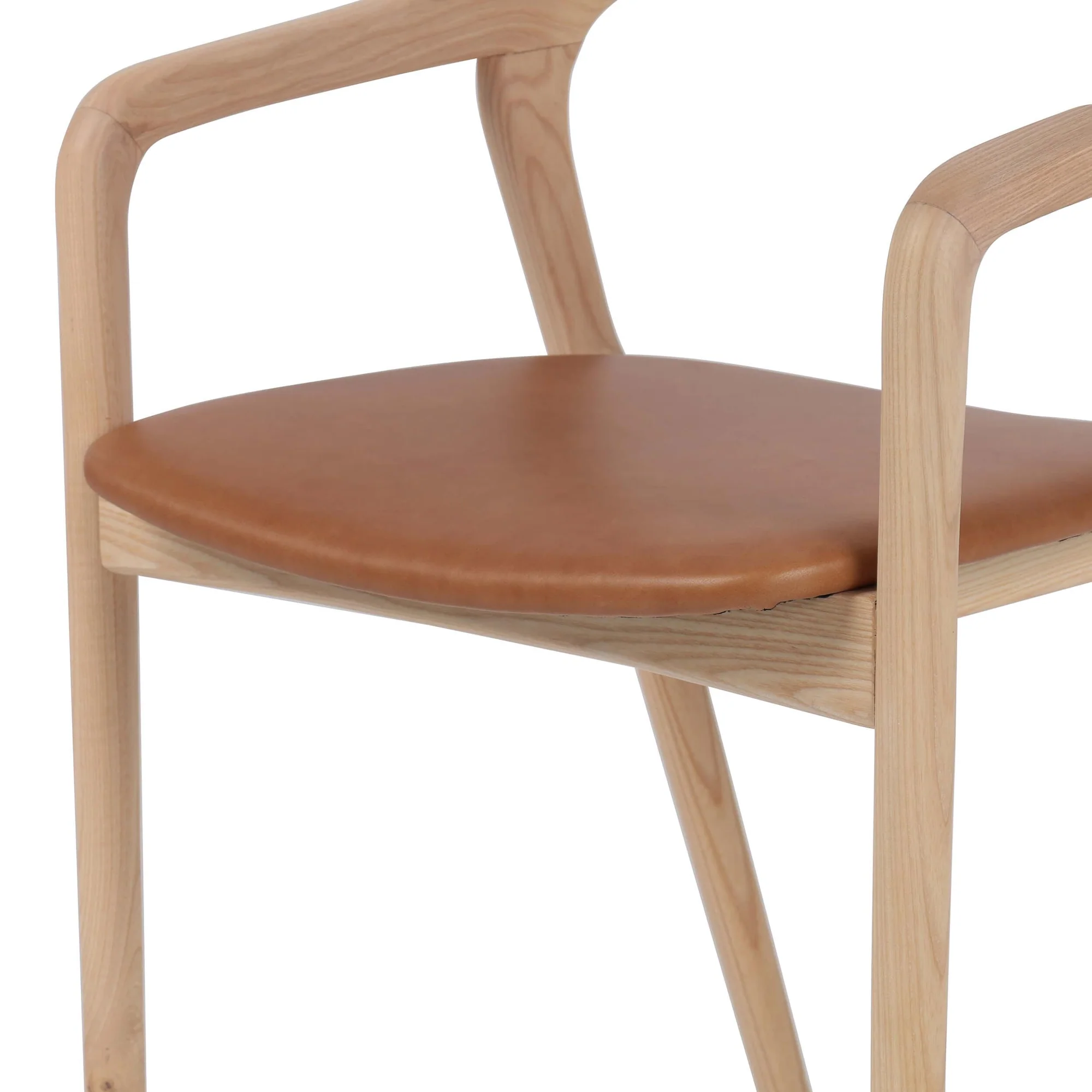 MODERN KOLLU AHŞAP SANDALYE görsel 4