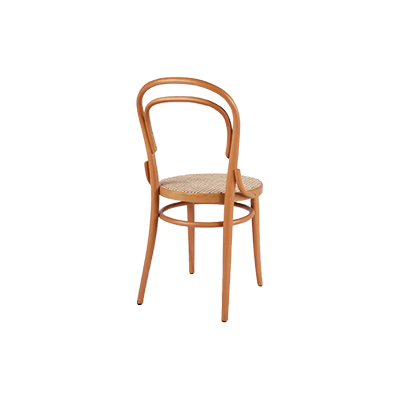 N14 OVAL AHŞAP CAFE SANDALYESİ görsel 3