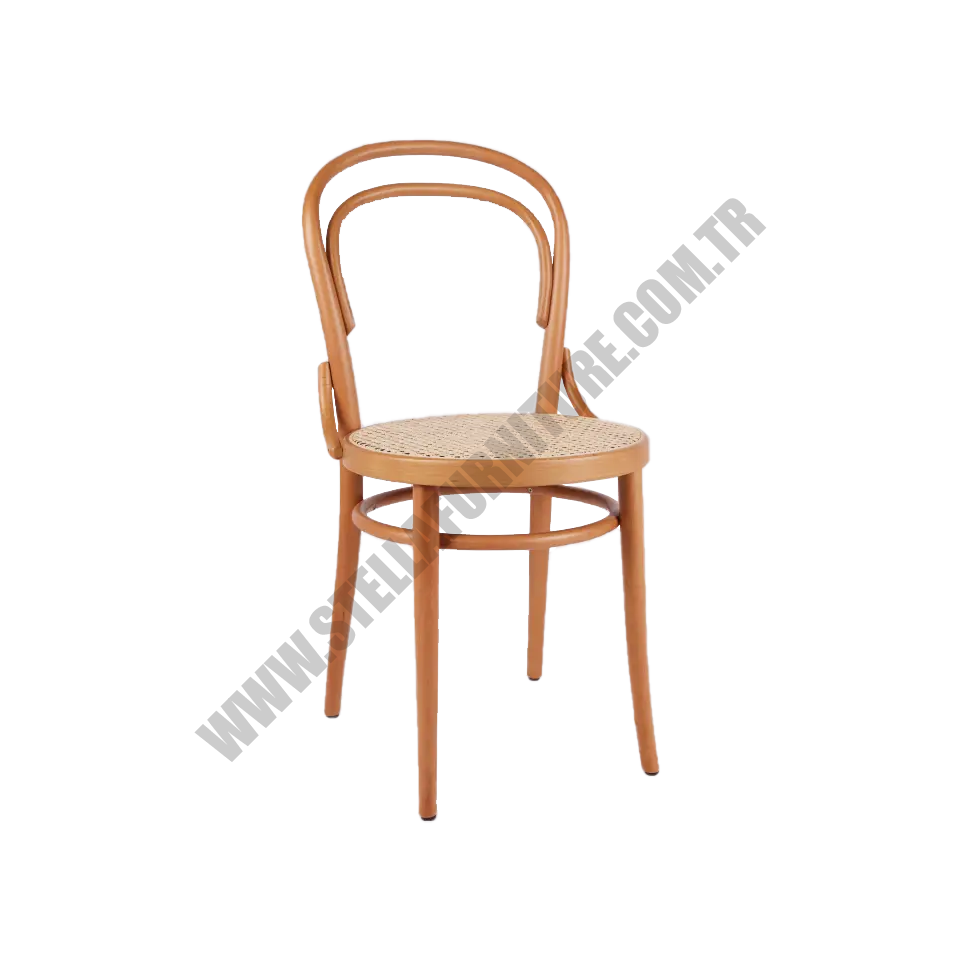 N14 OVAL AHŞAP CAFE SANDALYESİ